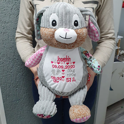 Kuscheltier mit Namen-Hase Rosa