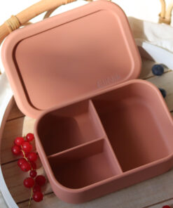 Alternative view of Silikon Brotdose Lunchbox mit Name - Lachs