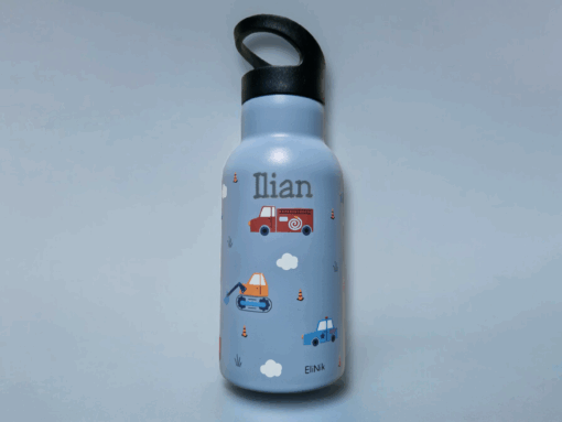 Kinder Trinkflasche 350ml mit Namen - Fahrzeuge – Bild 2
