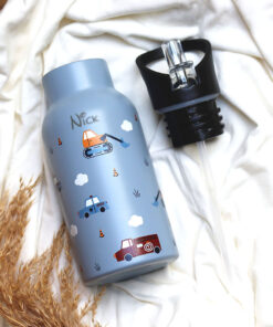 Kindertrinkflasche Edelstahl mit Namen jungs